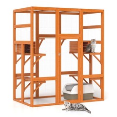 COZIWOW Large Cat House Outdoor Catio Play & Run Enclosures Indoor Window Cage