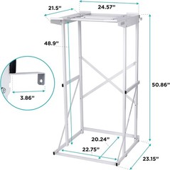 BLACK+DECKER Washer Dryer Stacking Rack Stand, Compatible with Black and Decker