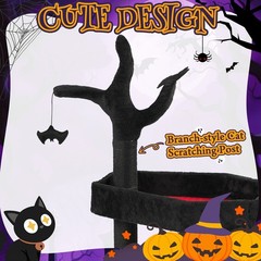 Gothic Cat Scratching Post Indoor 8 Style Activity Ghost Face Halloween House