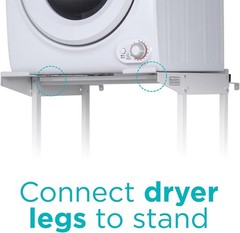 BLACK+DECKER Washer Dryer Stacking Rack Stand, Compatible with Black and Decker
