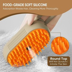 3 Pack Pet Steam Brush Grooming Comb Cat Dog Rabbit Ferret Massage Spray Brush