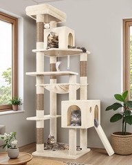 Globlazer 70in Heavy Duty Cat Tree Tower Beige F70 Pro
