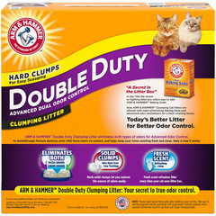 2 Pack Arm Hammer Double Duty Cat Litter Odor Control Clumping Scented Clay 20lb