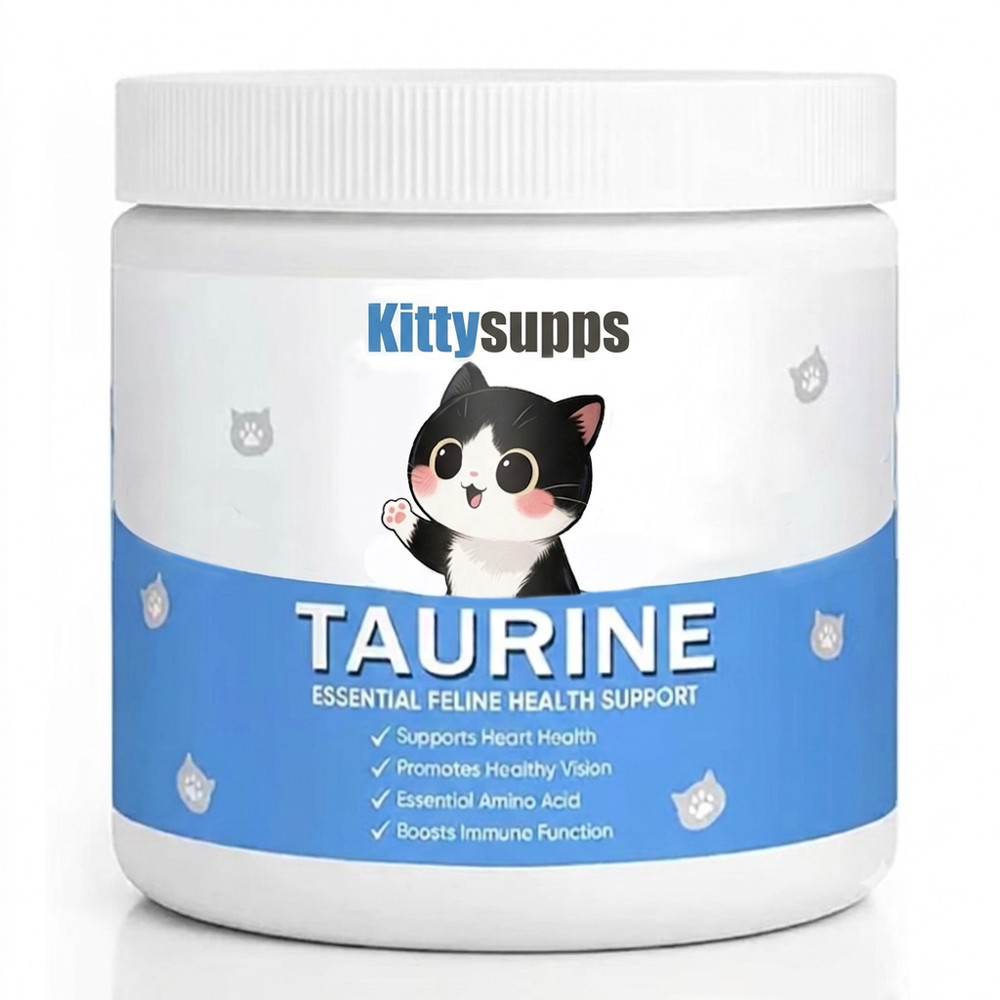 Premium Cat Taurine Powder Supplement – Essential Eye & Heart Health Support for