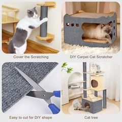 Trimmable Cat Scratch Furniture Guards Couch Protector Anti Carpet Pad