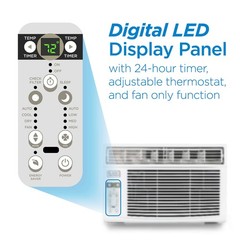 BLACK+DECKER Window Air Conditioner 12000 BTU, AC Window Unit Cools Up to 550 Sq