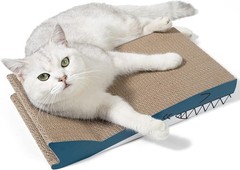 Durable Cat Scratcher Pad Corrugated Cardboard Heavy Duty Reversible for Indoor