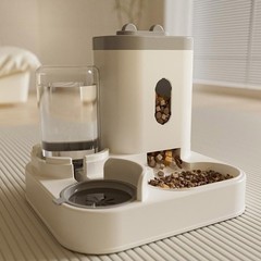 Cat Dog Automatic Feeder Water Dispenser 2 in 1 Gravity Food Water Bowl Se