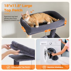 PAWZ Road Tall Cat Tree Multi-Level Cat Tower for Indoor Cat Scratching Post M/L