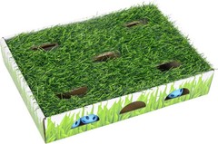 Catstages Grass Patch Hunting Box – Interactive Indoor Cat Toy with Faux Grass &