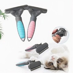 Pet Hair Remover Brush Stainless Steel Comb for Dog Cat Grooming with Ergonomic