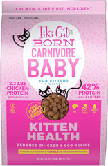 Tiki Cat Born Carnivore Baby, Chicken & Egg, 2.8 Lbs Bag