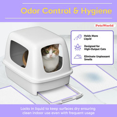 PetsWorld Cat Pad Refills For Breeze Litter System, 16.9×11.4 Inch