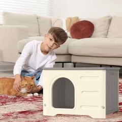 Small Cat Dog House Pet Shelter Stray Waterproof Rainproof Outdoor Pet Nest