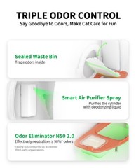 PETKIT PuraMax 2 Automatic Self Cleaning Litter Box with Air Purifier Spray