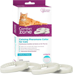 Cat Calming Collar Value Pack: 4 30-Day Calming Collars for 120 Days of Calm; Ca