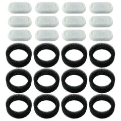 Water Filters & Pre-Filter Sponges For PETLIBRO® Stainless Steel, 12 Pack