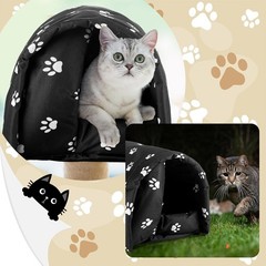3 Pcs Cat Houses Weatherproof Insulated Feral Cat Dog House Outdoor Pet Shelter