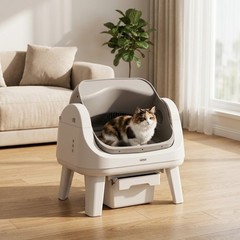 PetPivot AutoScooper 12 Lite Open-Top Self-Cleaning Cat Litter Box No App Needed
