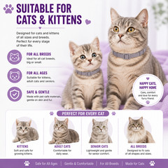 Cat Flea and Tick Treatment Include Cat Flea Collar, Tick Remover Tools And Comb