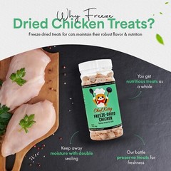Chef Kitty Freeze Dried Chicken Cat and Dog Treats – 7.7 Ounce