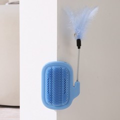 Blue Cat Itching Device Fur Brushing Device Cactus Cat Scratcher Toothbrush Tool