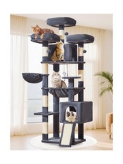 Taoqimiao 76-Inch Cat Tree XXL for Large Cats, Giant Cat Tower with Scratchin…