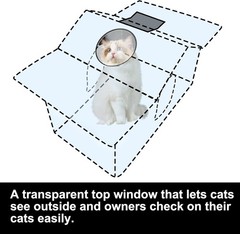 Outdoor Cat House – Weatherproof Large Cat Shelter for outside with Roof Window-