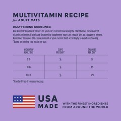 Instinct Freeze Dried Mixers, Cat Food 5.5 Ounce (Pack of 1), Multivitamin