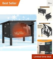 Weatherproof Outdoor Cat House, Feral Cat Shelter, 100% Insulated Foam, Solid…