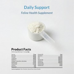 10 in 1 Multivitamin for Cats – L-Lysine, Taurine – Fish Oil & Vitamins for Skin
