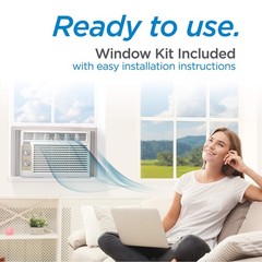 BLACK+DECKER Window Air Conditioner 5000 BTU, AC Window Unit Cools Up to 150 Squ
