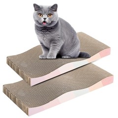 SIDAZON Cat Scratching Board cat Scratcher Cat Scratch Pad Cardboard cat scra…