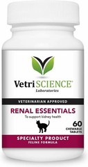 VetriScience Laboratories-Renal Essentials, Kidney Health Support for Cats, 60ct