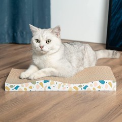 Durable Cat Scratcher Pad Corrugated Cardboard Heavy Duty Reversible for Indoor