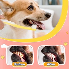 3 Pack Small Dog Toothbrush, Small Breed Cat Toothbrushes for Cat & Puppy, Ut…