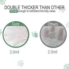 60 Count Miwow Cat Litter Box Liners for MeoWant 1 (Pack of 60), White