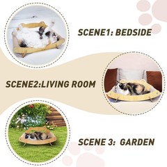 Extra Large Cat Scratcher Bed Lounge for Indoor Cats – Sisal Giant Curved