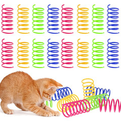 4-200 Pcs Cat Toys Interactive Durable Heavy Gauge Spring Tools Cat Spring Toys