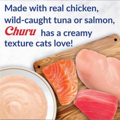 Inaba Churu Grain-Free Tuna Variety Lickable Cat Treat, 0.5-oz tube, 120 count