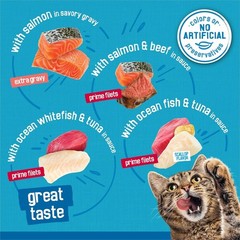 2 Pack Friskies Fish-A-Licious Variety Pack Canned Cat Food, 5.5-oz, 32 Cans