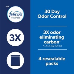 Heavy Duty Clumping Cat Litter Low Dust Odor Control 30 Days Febreze Freshness