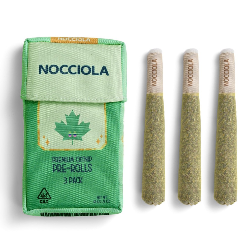 Nocciola 3 Pack Catnip Toys for Cats, Funny Cat Medium, Green Gentle Play