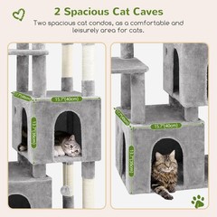 Globlazer Cat Tower for Indoor Cats, Heavy Duty Cat Trees for Large Cats Adul…
