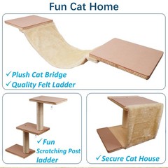 Sublimei Cat Shelves For Wall Solid Wood Cat Wall Furniture Cats House Bed