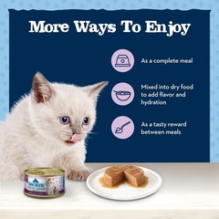 Blue Buffalo Baby Natural Kitten Wet Cat Food, 3 Ounce (Pack of 6)