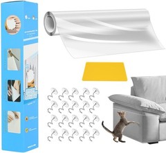 Durable Vinyl Cat Scratch Furniture Protector Couch Sofa Tape 12×200