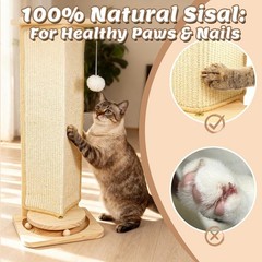 Cat Scratcher Set – Cat Scratching Post with Cat Toy and Cat Scratching Board