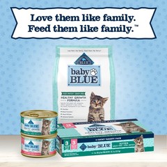 Blue Buffalo Baby Natural Kitten Wet Cat Food Paté 3 Ounce (Pack of 6)