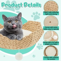 Dansydaisy 3 Set 18″ Cat Tree Tower Replacement Parts Add ons Accessories Set…